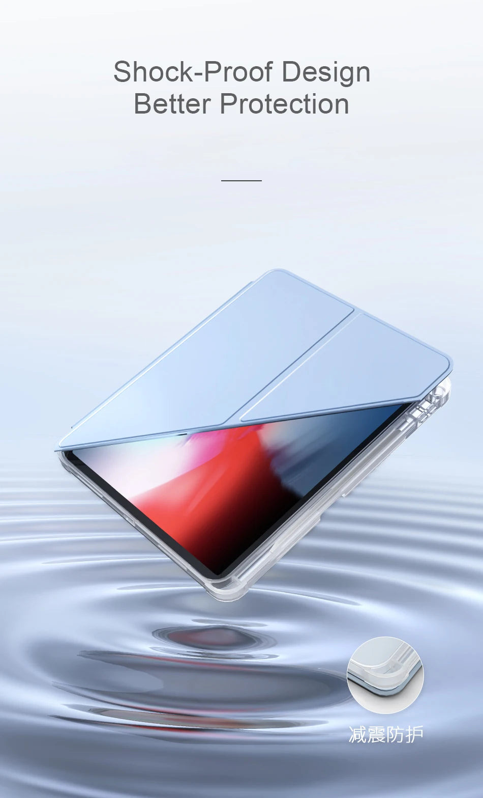 WiWU Tri-Fold Protective Case & Stand for iPad