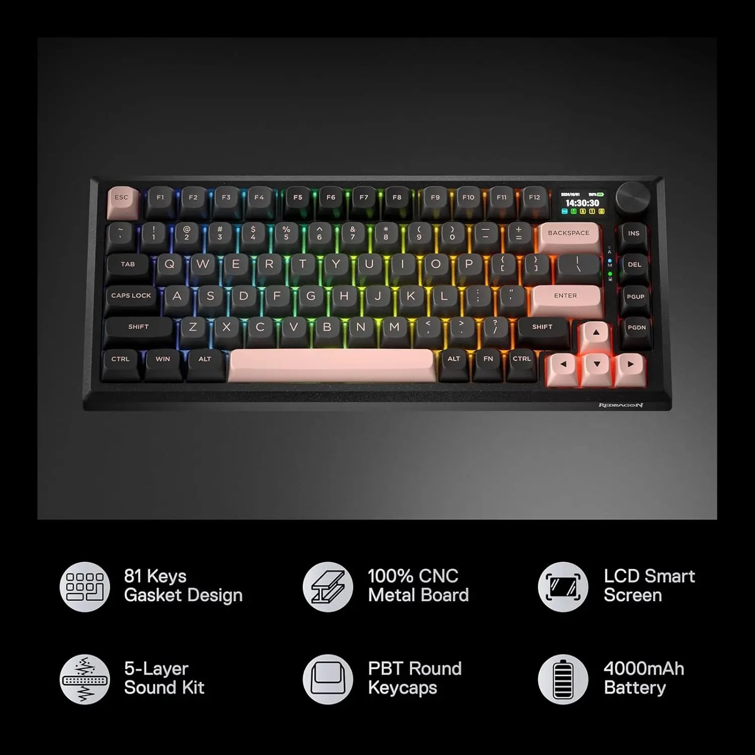 REDRAGON Eclipse K720 Pro Bluetooth Wireless Gaming Keyboard