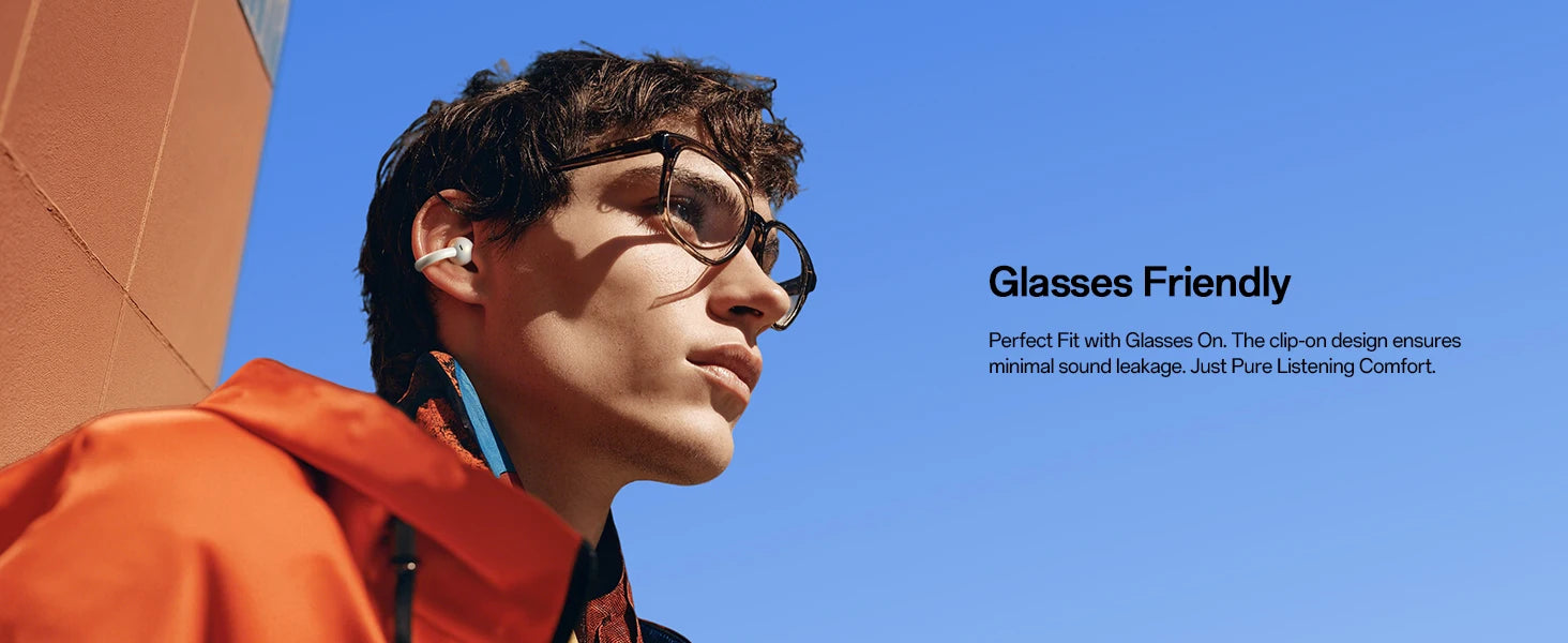 ONEODIO OpenRock E Bluetooth Wireless Open Ear Clip-On Earbuds