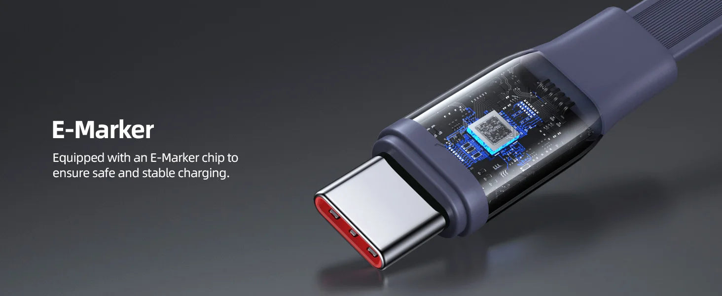 VOLTME 100W Retractable Type-C to Type-C Charging and Data Cable