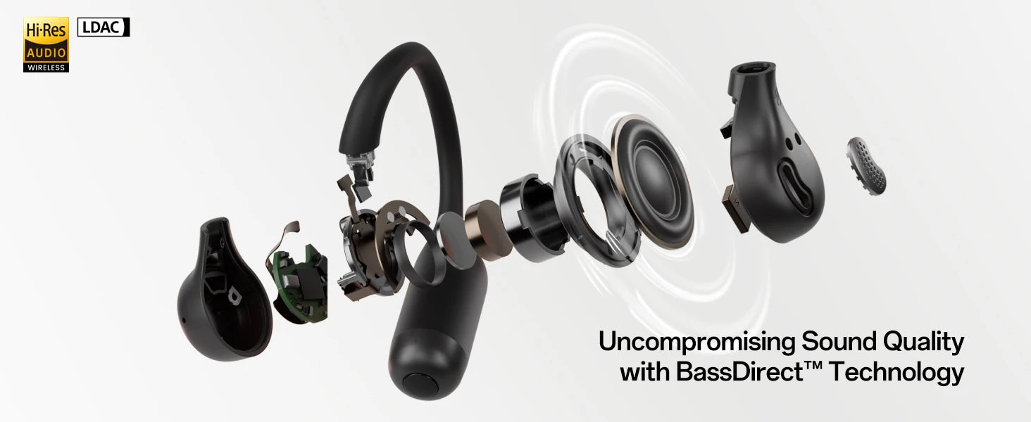 ONEODIO OpenRock S2 Bluetooth Wireless Open Ear Headphones