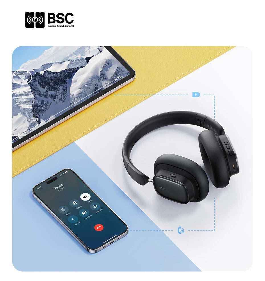 BASEUS Bowie H1i ANC Bluetooth Wireless Headphones