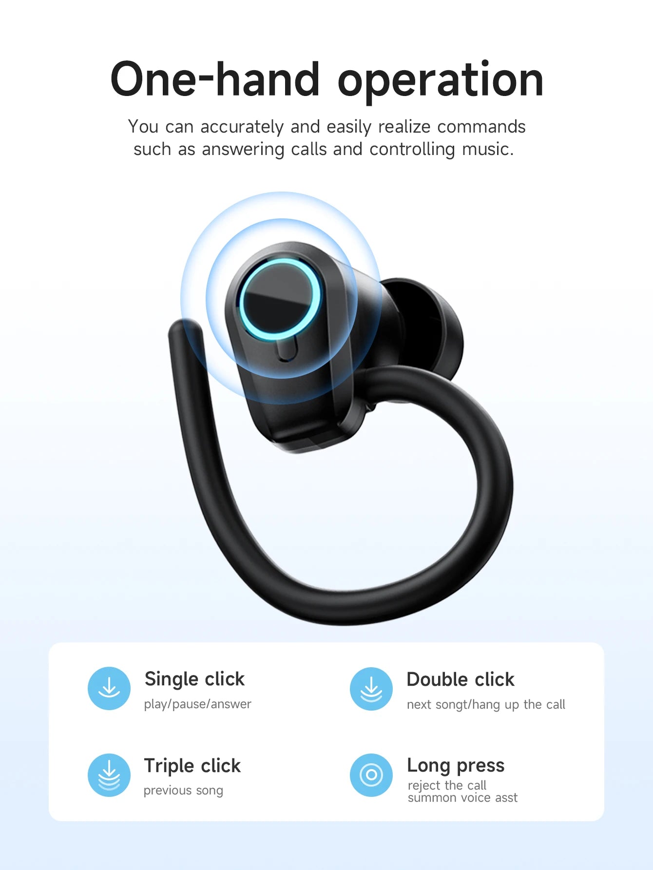 HOCO EQ8 Bluetooth Wireless Earbuds with LED Digital Display