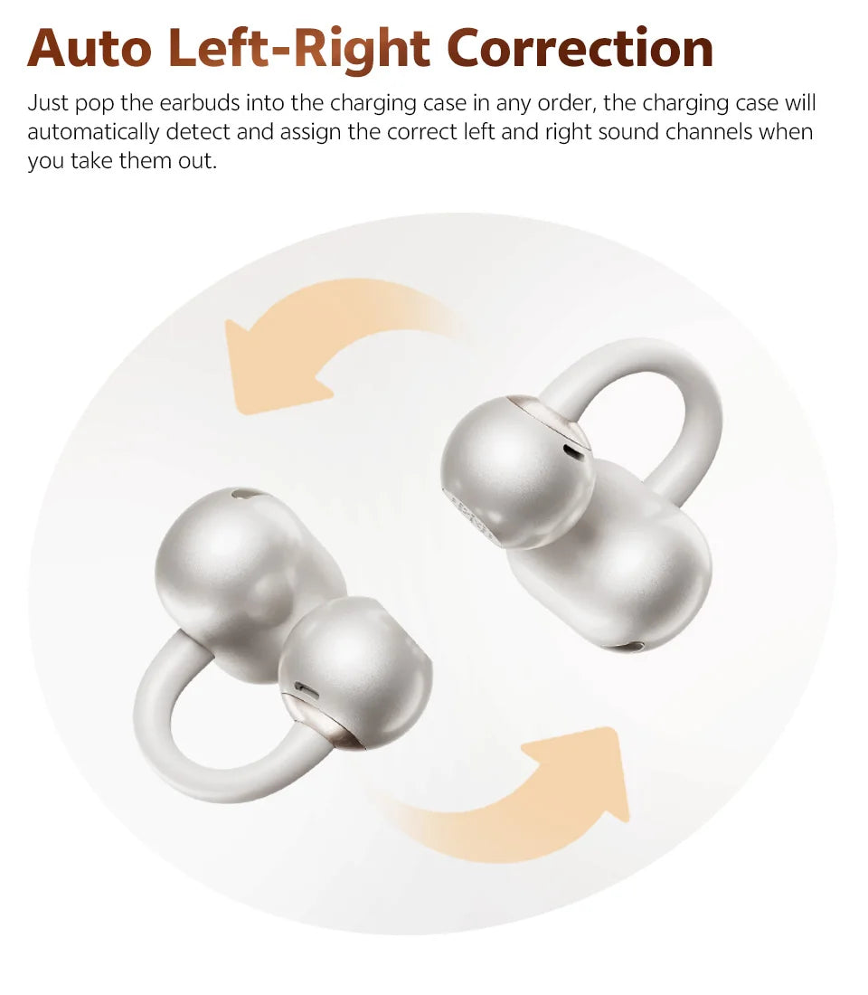 QCY Crossky C50 Clip-on Open Ear Wireless Bluetooth Earbuds