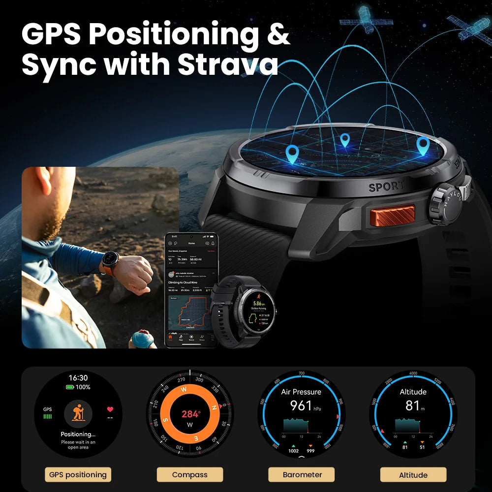 HAYLOU Solar Ultra 1.60" AMOLED GPS Smart Watch