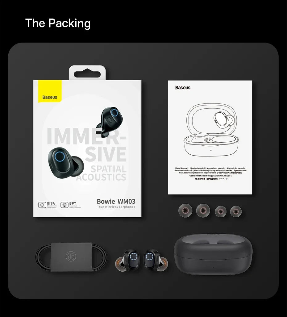 BASEUS WM03 Bluetooth Wireless Earphones