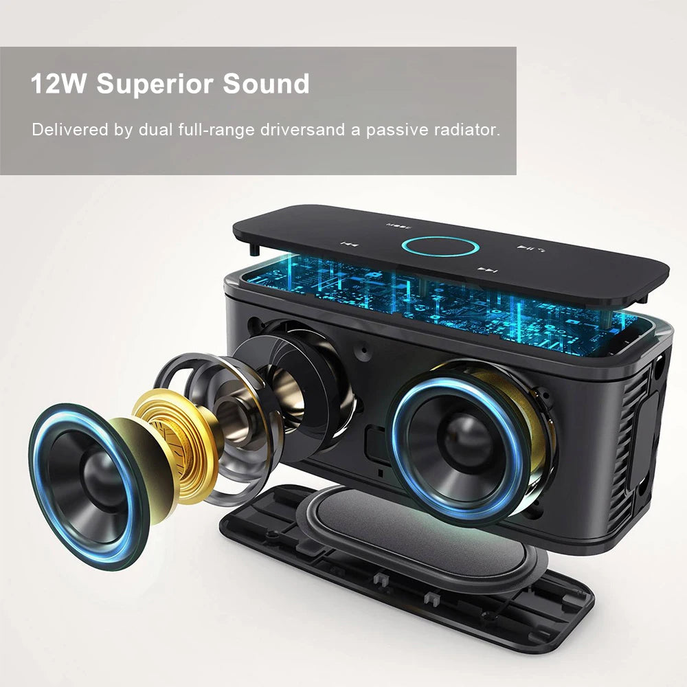 DOSS SoundBox Touch Portable Bluetooth Wireless Speaker