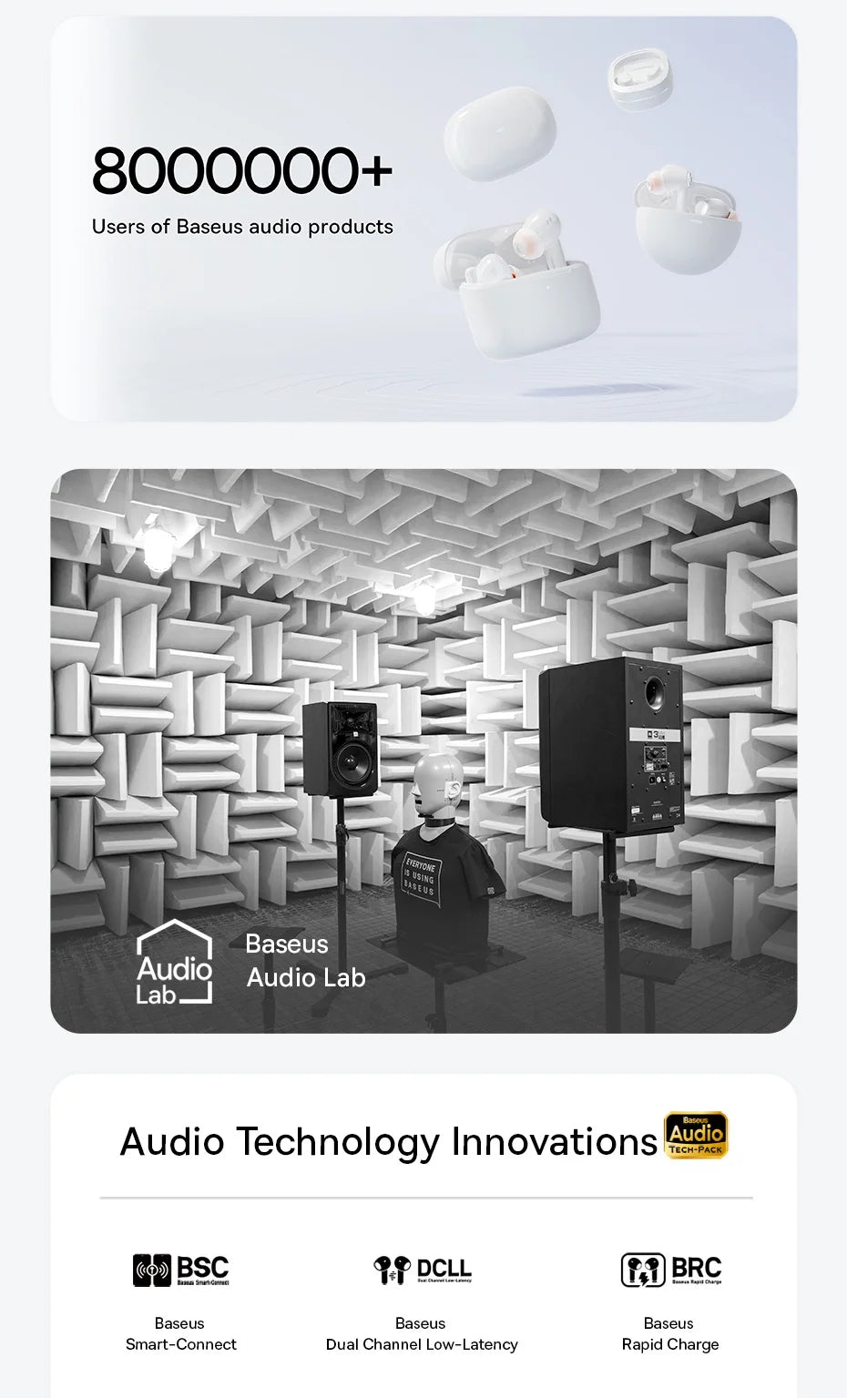 BASEUS Bass EP10 Pro ANC Bluetooth Wireless Earphones