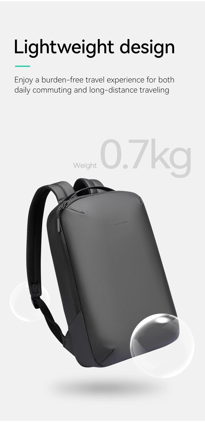 MARK RYDEN MR2408 Lightweight Business Travel Backpack