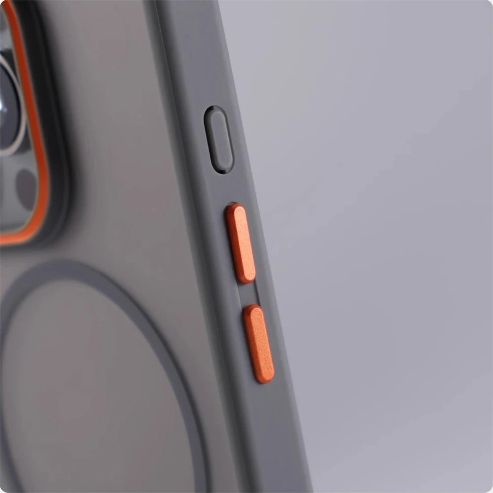 Frosted Translucent Magnetic Case for Apple iPhone