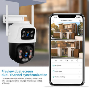 Outdoor dual lens smart home security camera price