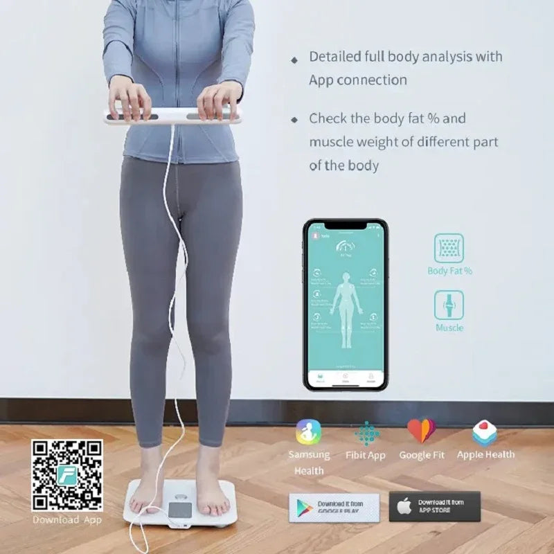 FITDAYS FI2001LB Bluetooth Smart Body Scales - White