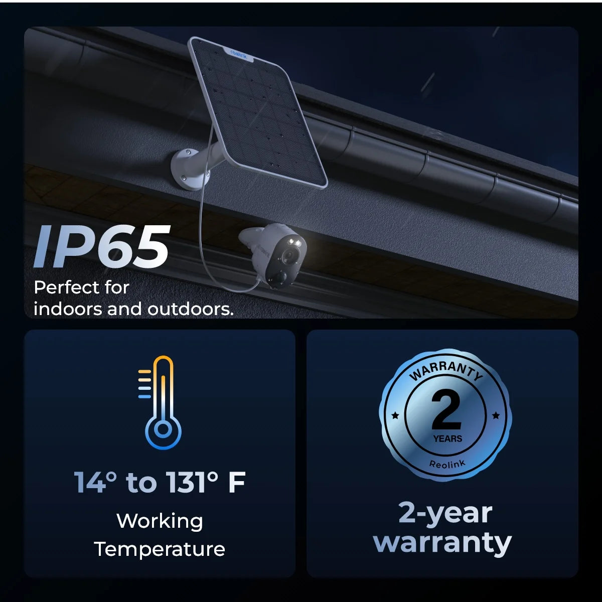 REOLINK Argus 3 Ultra 8MP Solar Powered Smart Home Security Camera