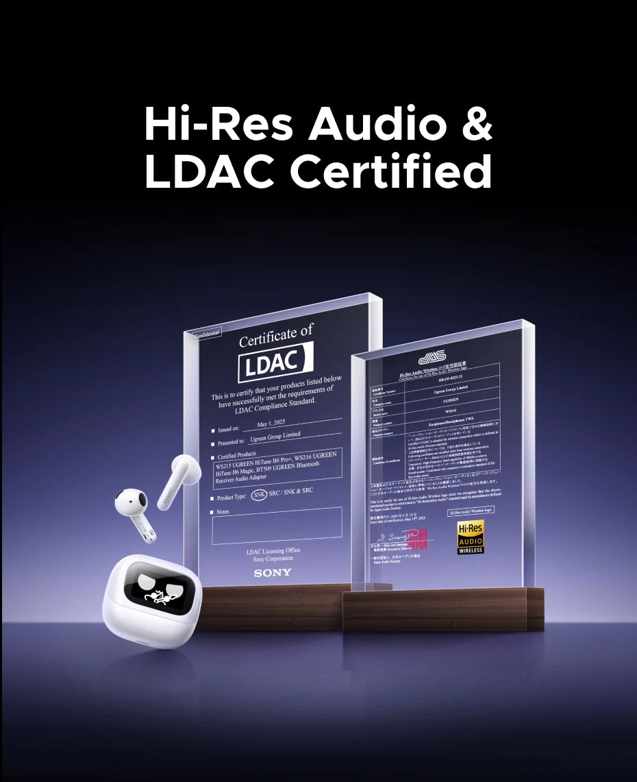 UGREEN LightBuds Magic Noice Cancelling Bluetooth Wireless Earphones