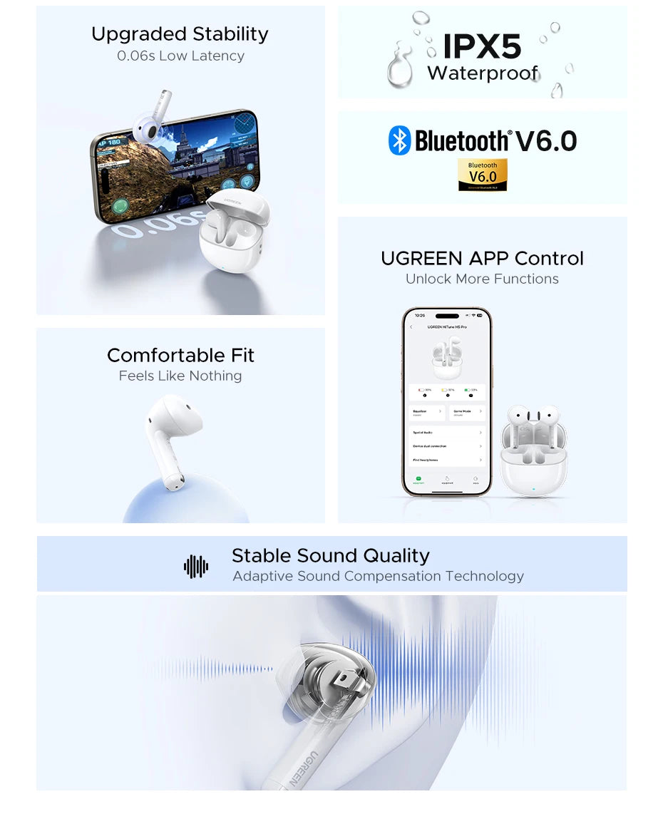 UGREEN LightBuds Bluetooth Wireless Earphones