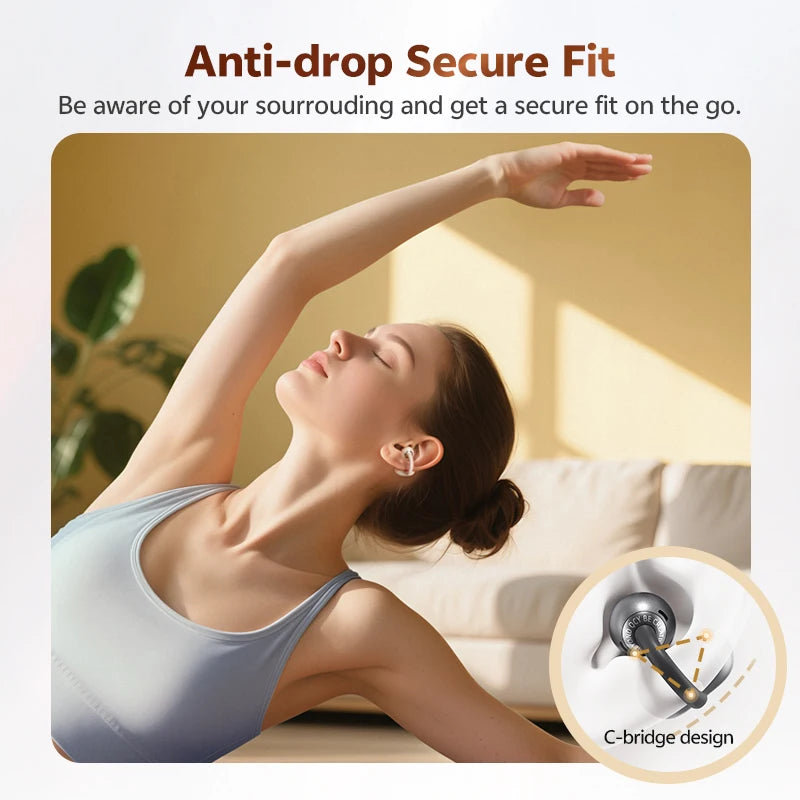 QCY Crossky C50 Clip-on Open Ear Wireless Bluetooth Earbuds