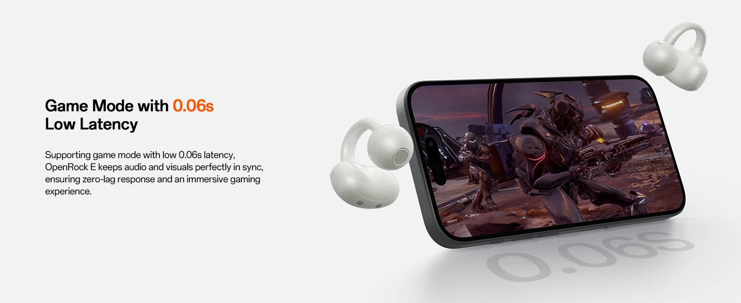 ONEODIO OpenRock E Bluetooth Wireless Open Ear Clip-On Earbuds