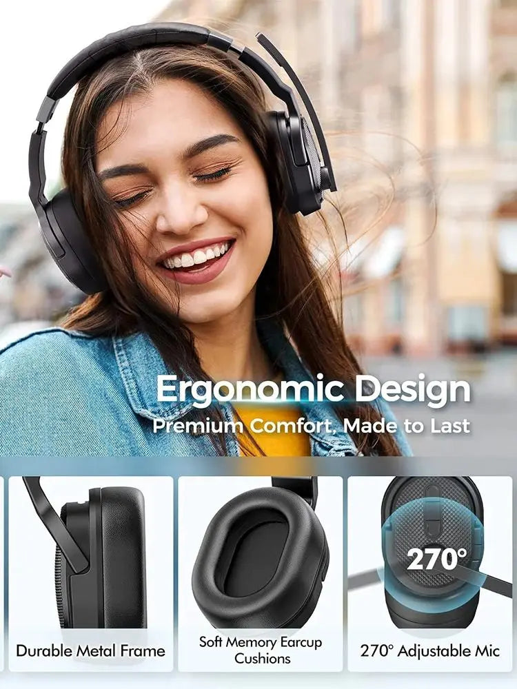MPOW E65 2in1 Bluetooth Wireless Office Headset