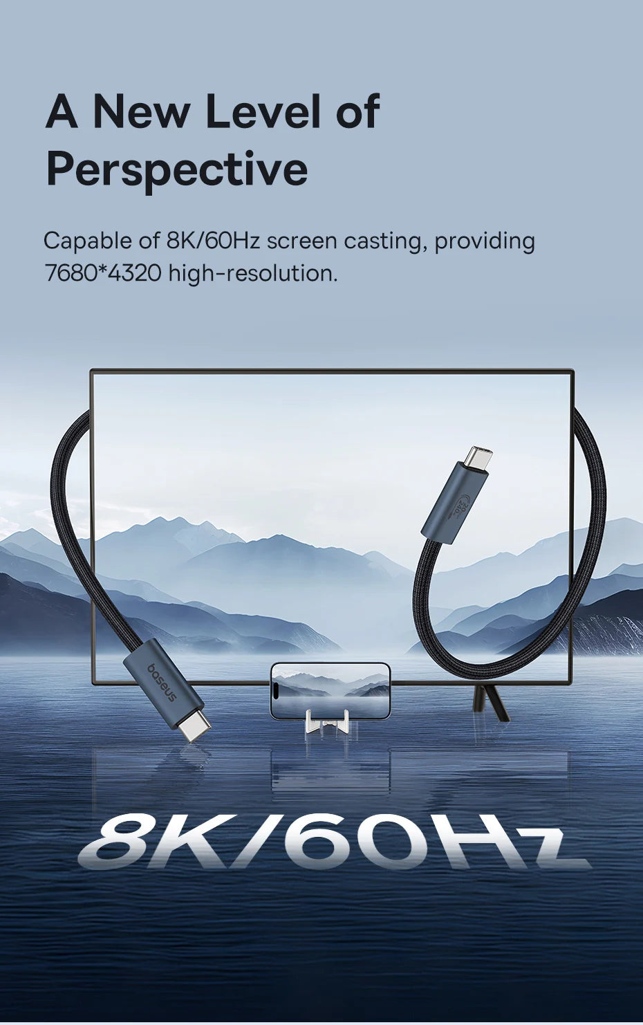 BASEUS Flash Series 240W Type-C to Type-C Charging and Data Cable