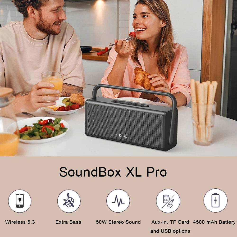 DOSS SoundBox XL Pro Portable Bluetooth Wireless Speaker