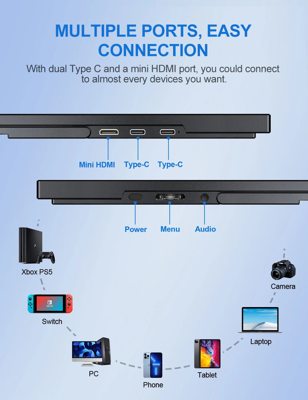 UPERFECT UMax FHD 18.5" Portable Monitor with Integrated Stand