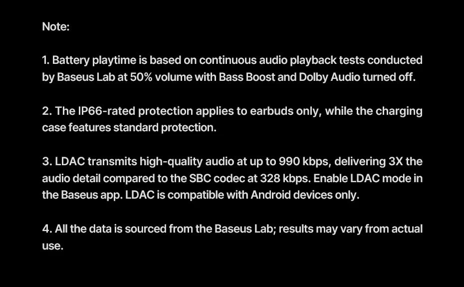 BASEUS Inspire XC1 Bluetooth Wireless Open Ear Headphones