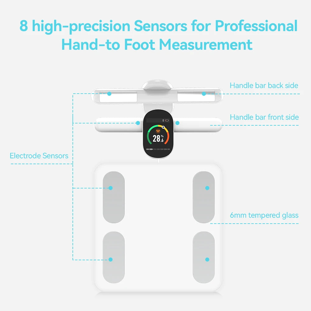 FITDAYS FG2305ULB Bluetooth Smart Body Scales - White