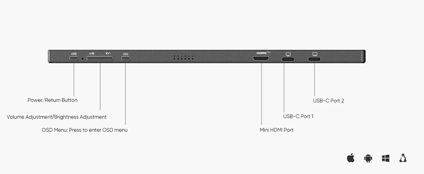 ARZOPA A1S Full HD 14.0" Portable Monitor with Integrated Stand