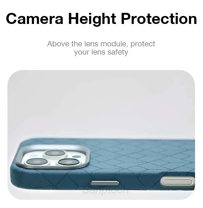 Patterned Leather MagSafe Case for Apple iPhone