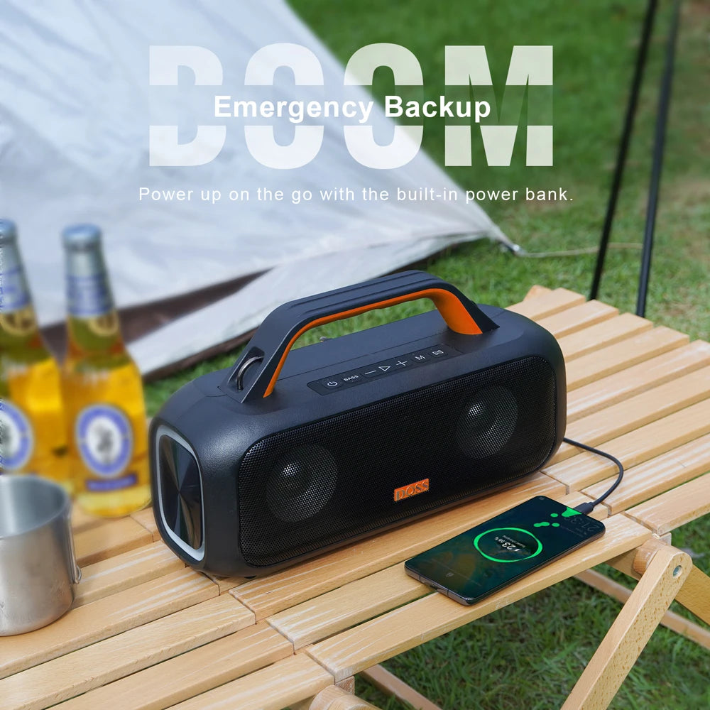 DOSS Extreme Boom S Portable Bluetooth Wireless Speaker