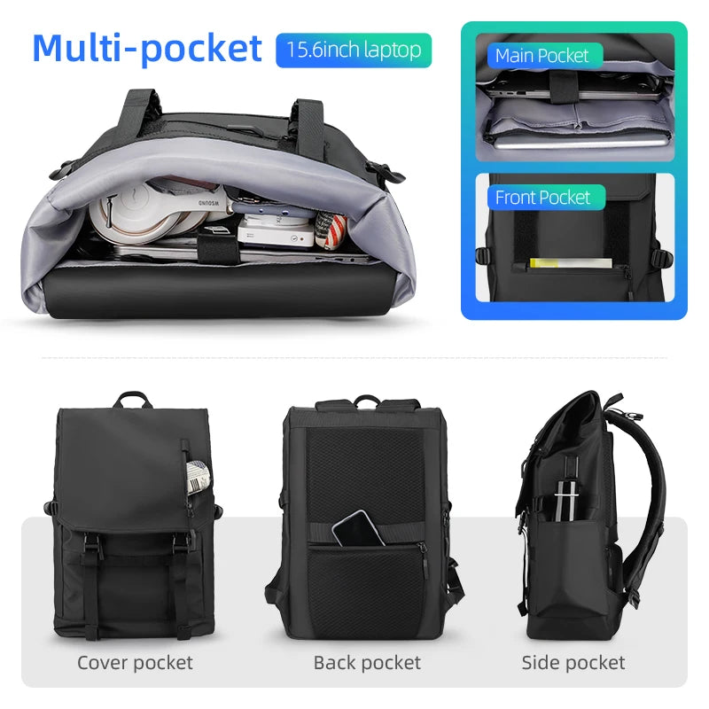 MARK RYDEN MR5748 Business Travel Backpack with USB Charging Port
