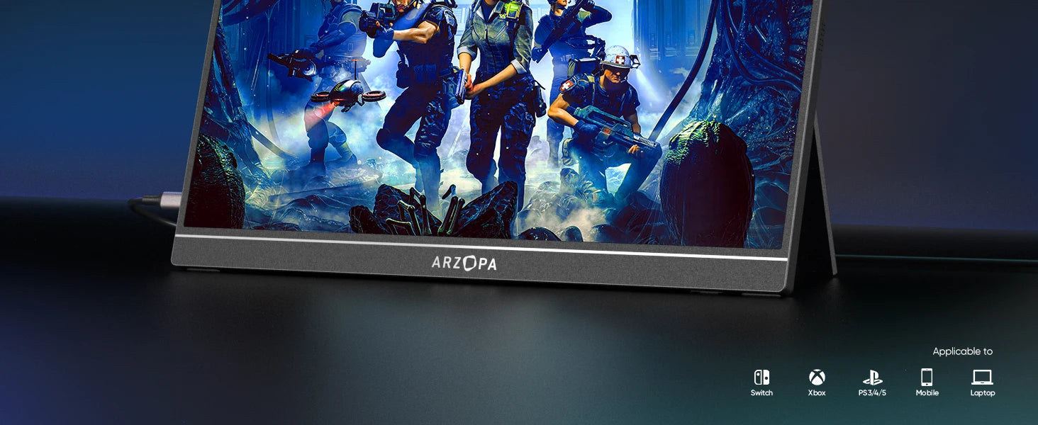 ARZOPA Z1FC Full HD 16.1" Portable Monitor with Integrated Stand