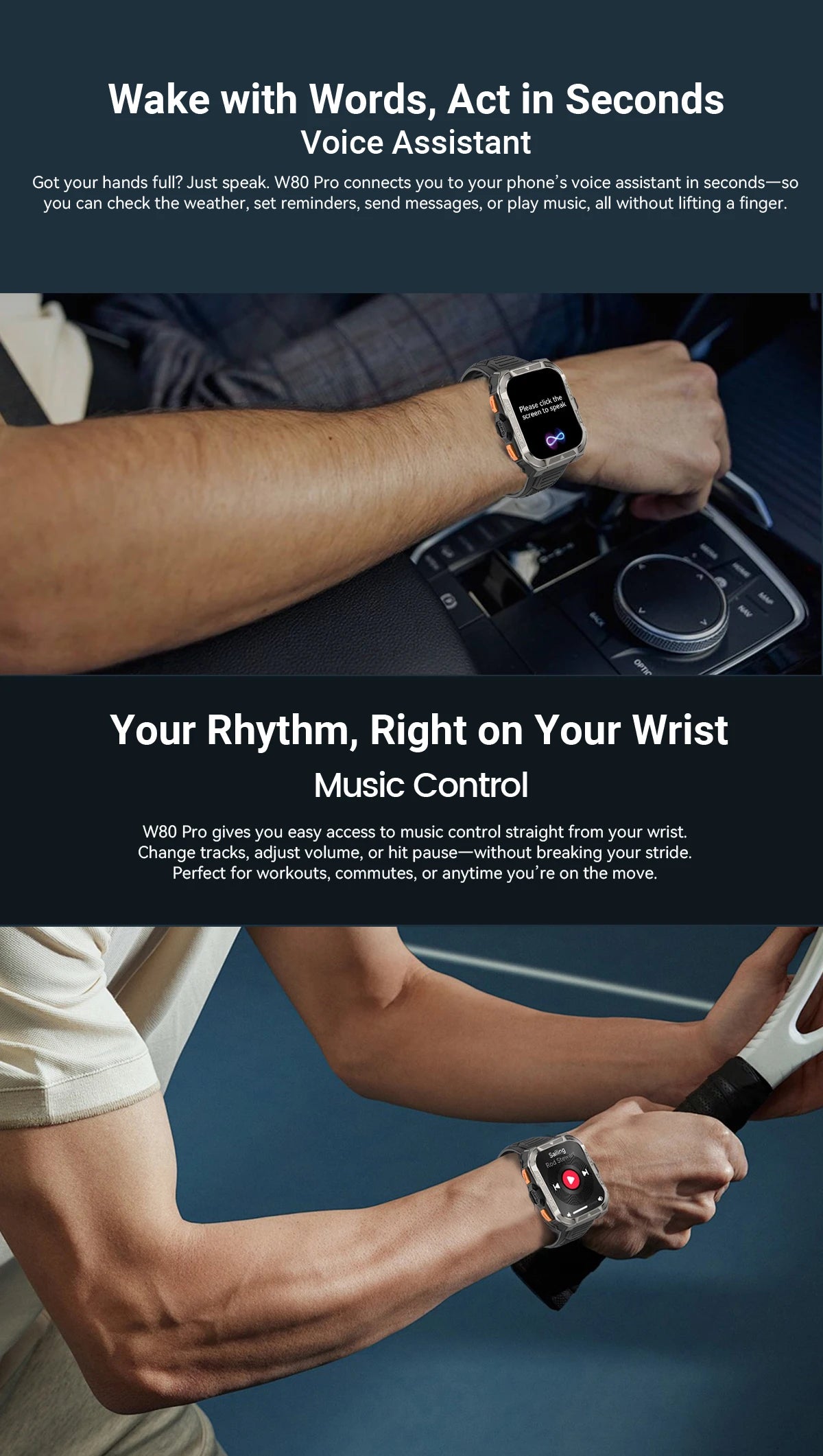 BLACKVIEW W80 Pro 1.91" GPS Smart Watch