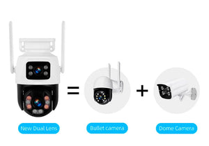 Outdoor dual lens smart home security camera manual
