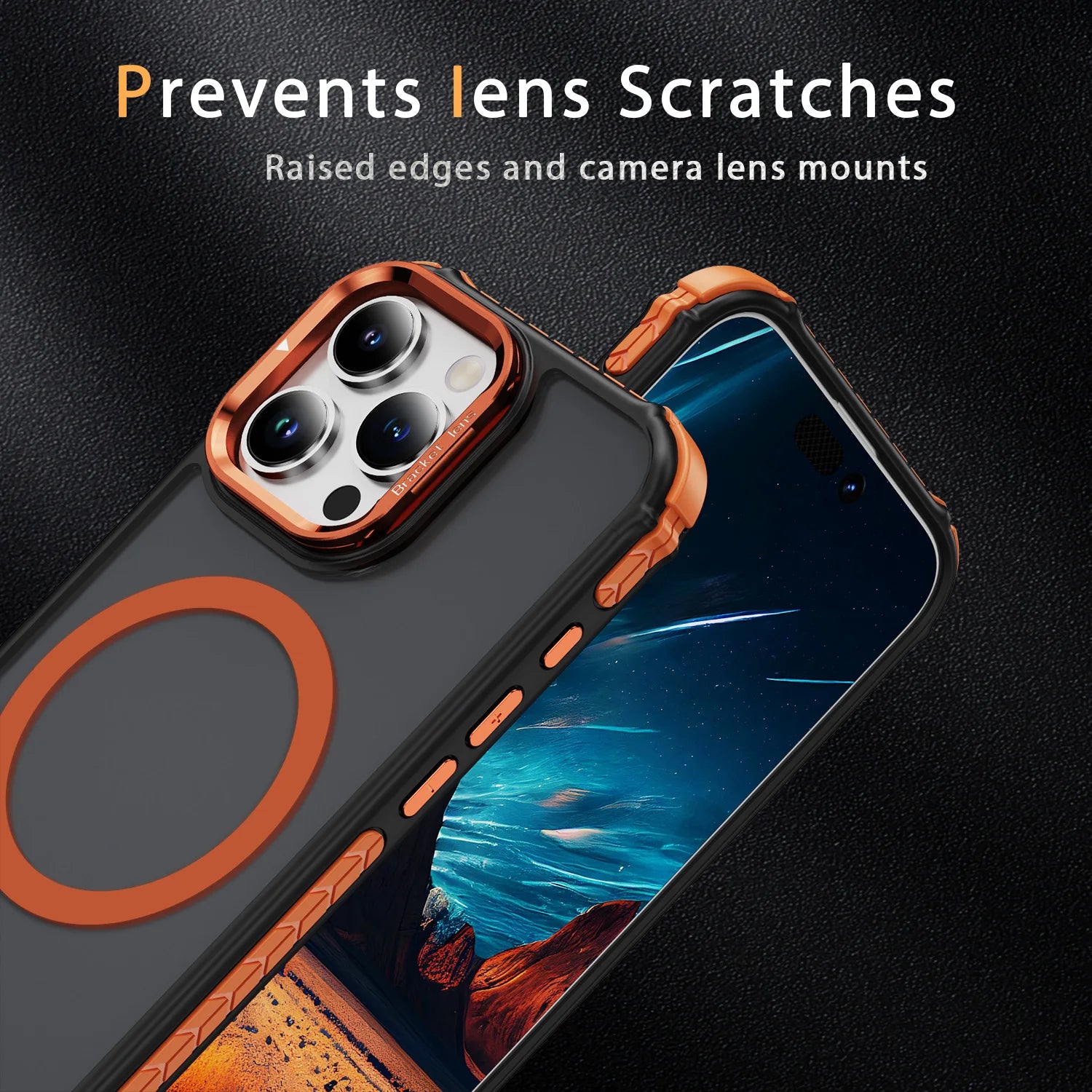 MagSafe Shockproof Armor Case for iPhone with Stand