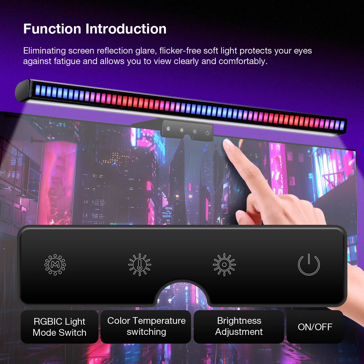 BLITZWOLF BW-CML4 RGB Computer Monitor Screen Light