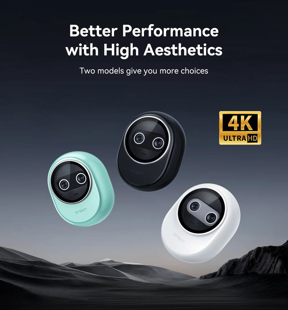 EMEET Piko Plus 4K Dual Lens Streaming Webcam