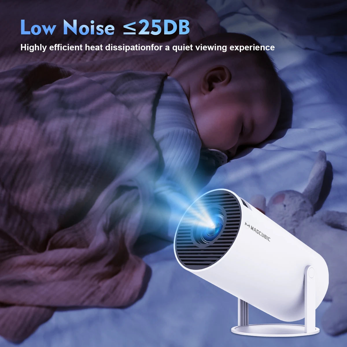 MAGCUBIC HY300 Pro Portable Bluetooth Home Cinema Projector