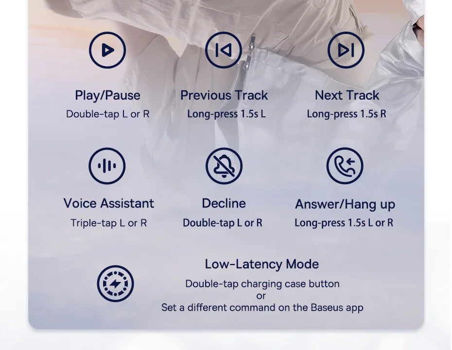 BASEUS Bowie E5 TWS Bluetooth Wireless Earphones