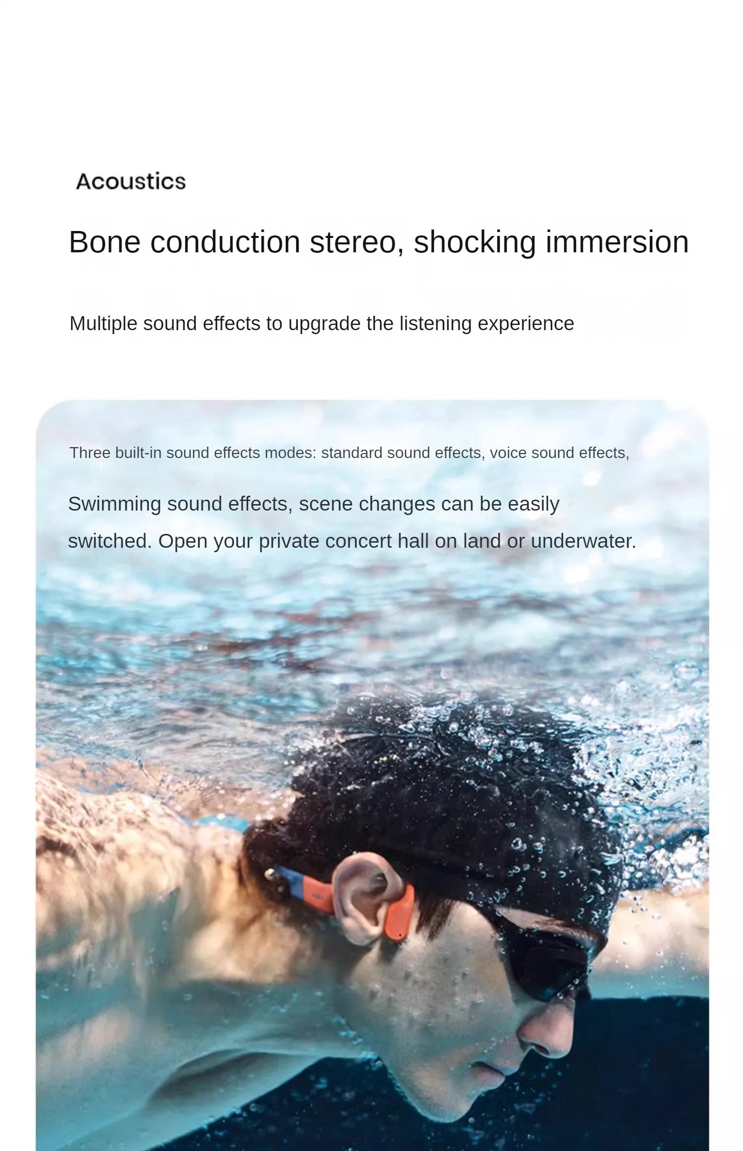 SHOKZ OpenSwim Pro Bone Conduction Open-Ear Headphones
