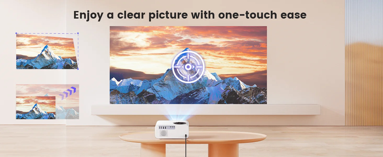 WiMius 28000 Lumens 4k Portable Bluetooth Home Cinema Projector