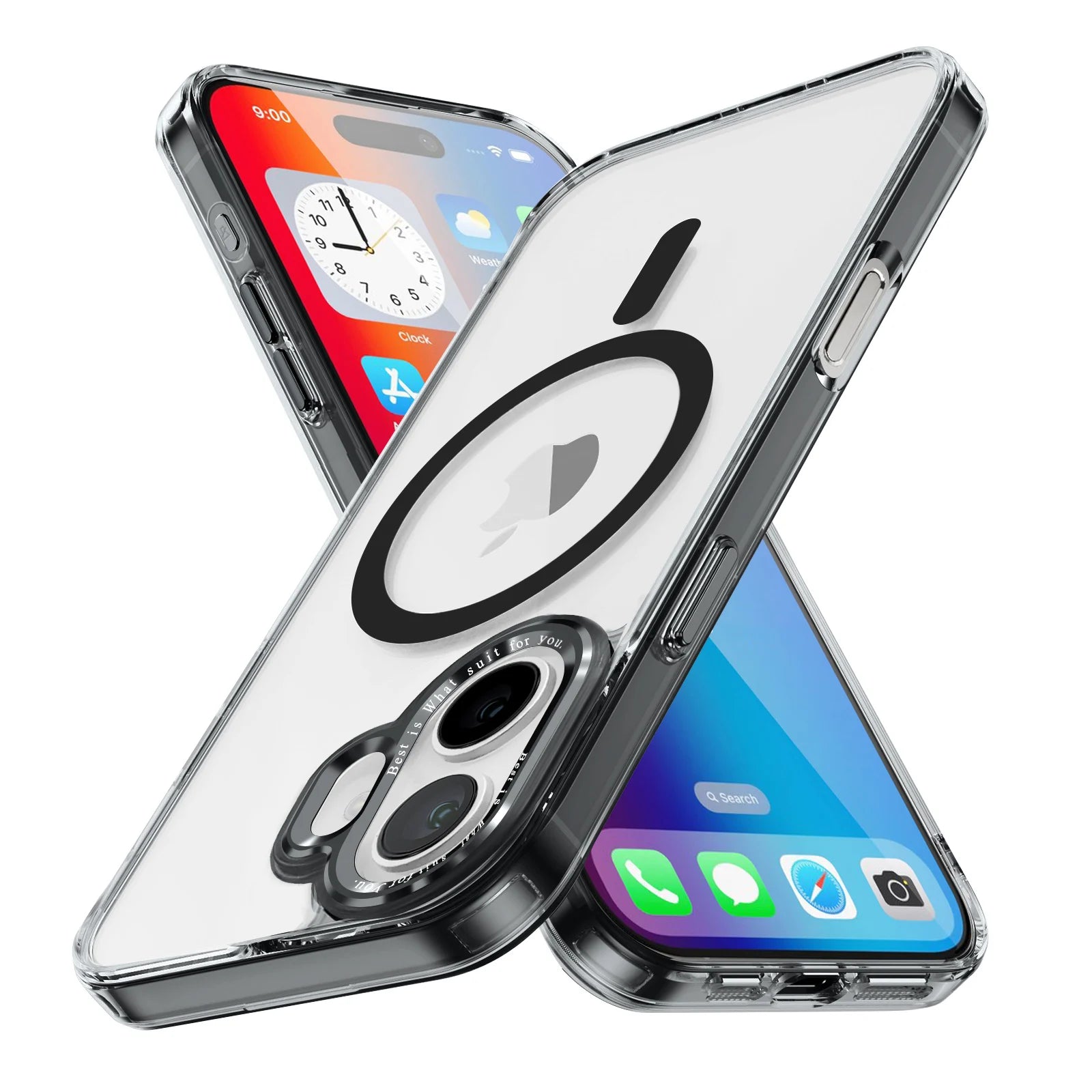 Translucent Magnetic Matte Case for Apple iPhone