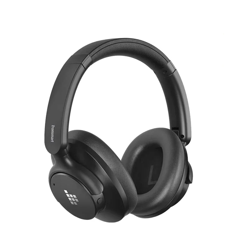 Black headphones with Tronsmart logo and 'Hi-Res Audio' label on a white background