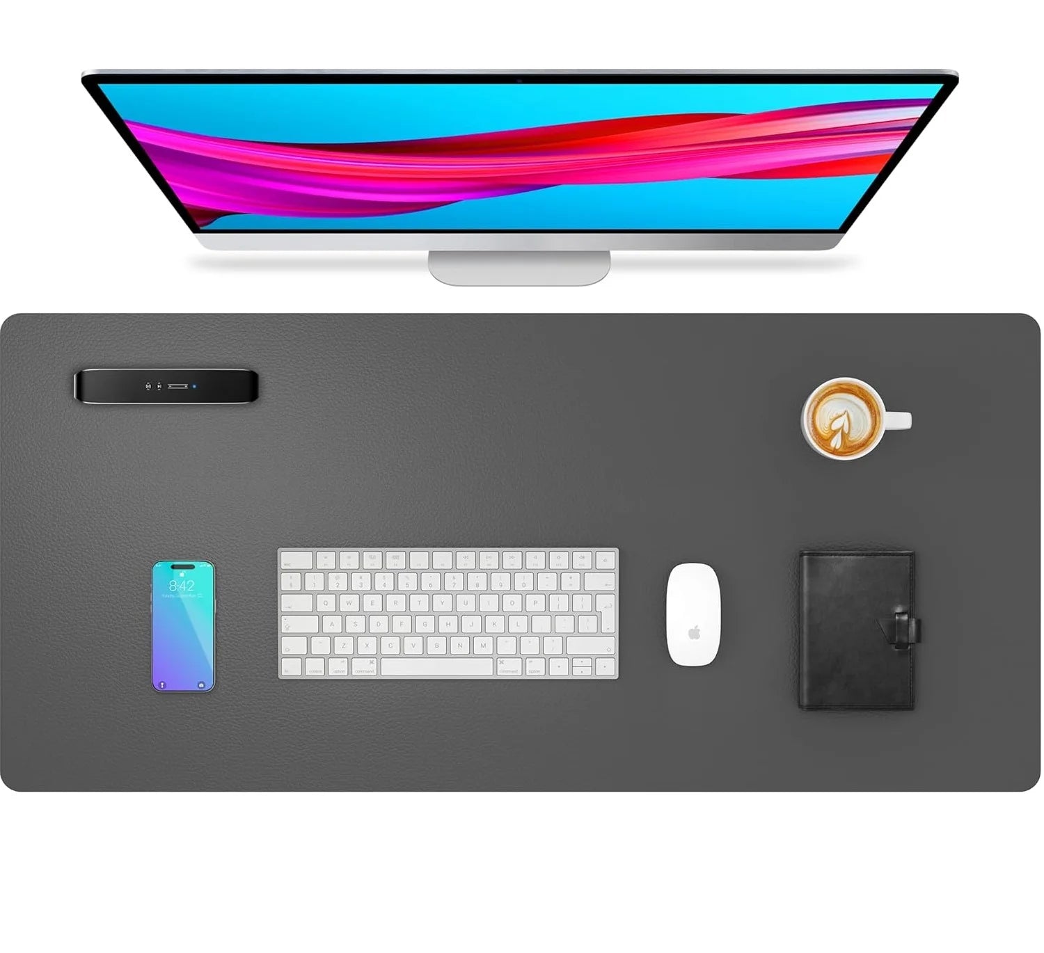YSAGi Non-Slip Waterproof Leather Desk Mat