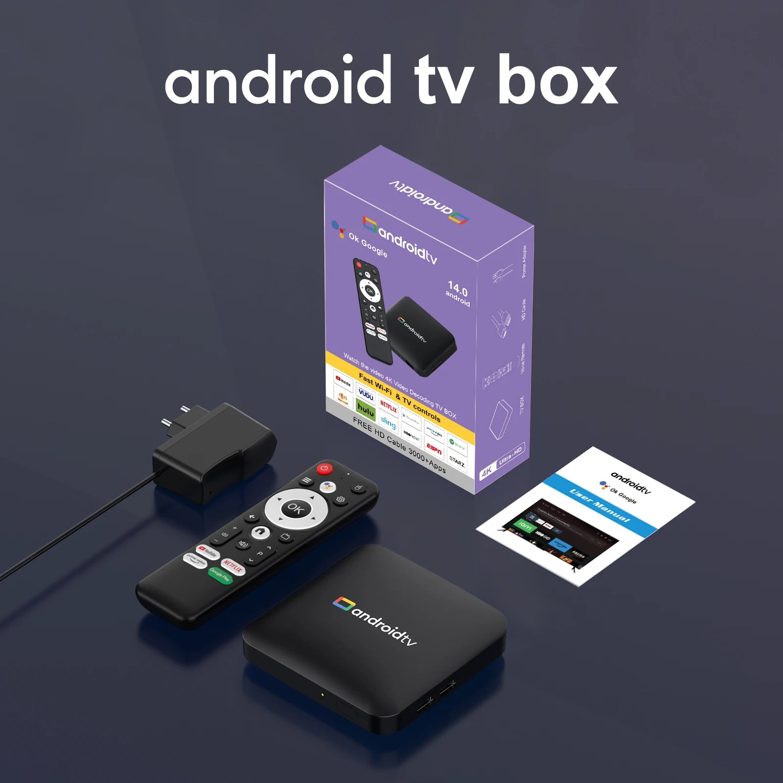 H96 Max 4K Android TV Box with Google Assistant