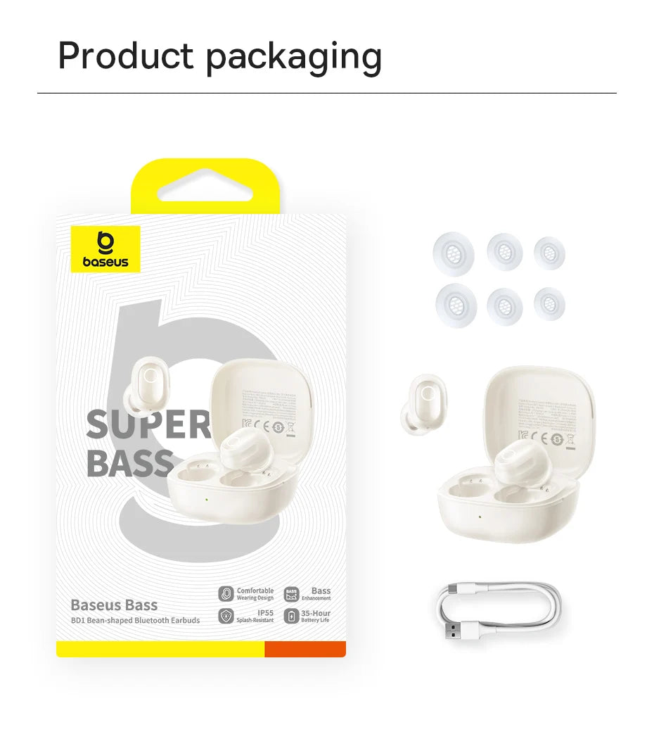 BASEUS Bass BD1 Bluetooth Wireless Earbuds