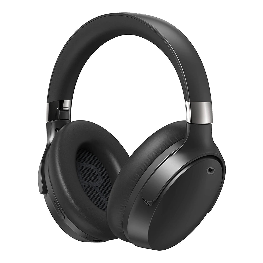 Black over-ear headphones with BlitzWolf logo on a white background