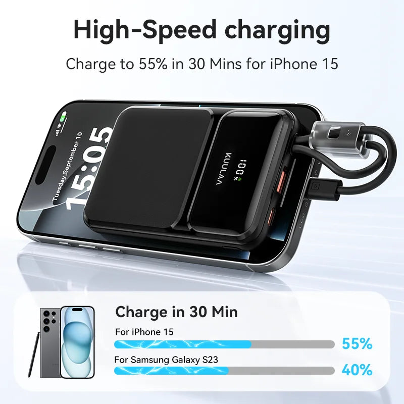 KUULAA 22.5W 10000mAh Quick Charging Portable Charger and Power Bank