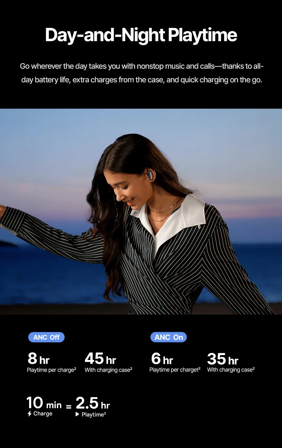 BASEUS Inspire XP1 Active Noise Cancelling Bluetooth Wireless Earbuds