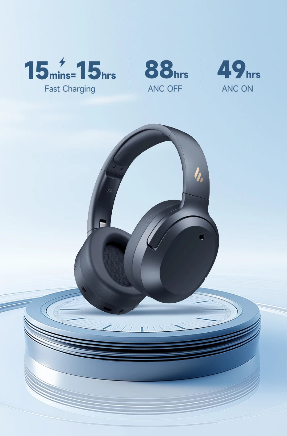 EDIFIER W820NB Plus Noise Cancelling Bluetooth Wireless Headphones